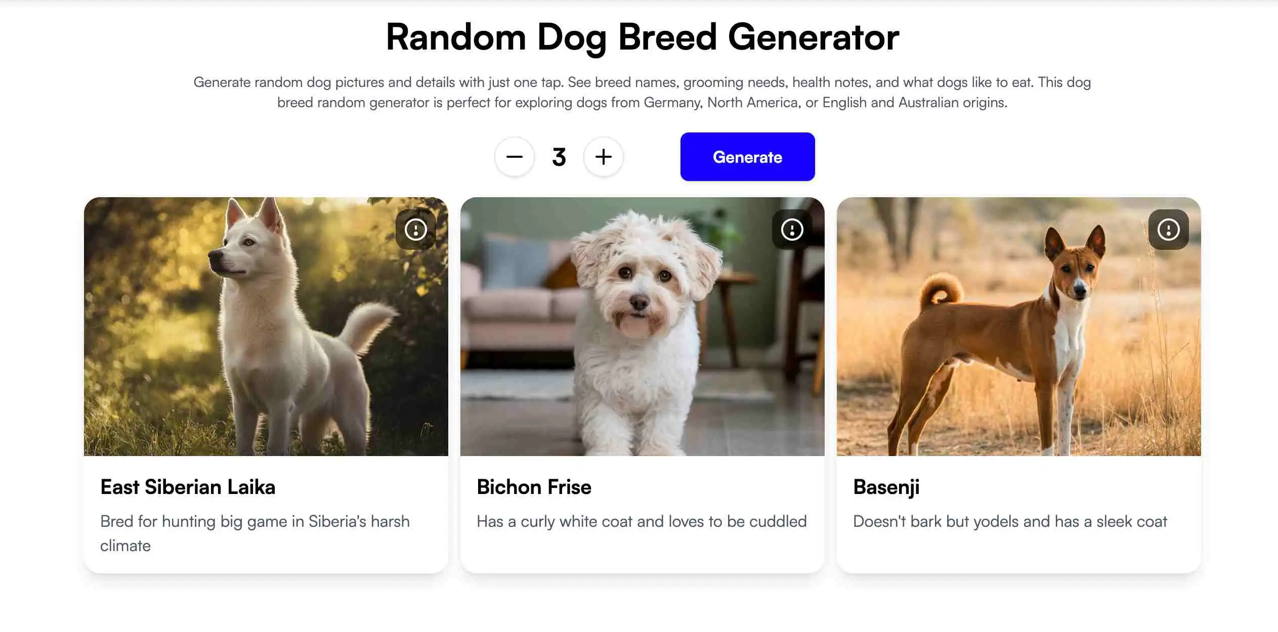 Random Dog Breed Generator